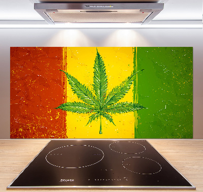 Dekoračný panel sklo Rasta vlajka