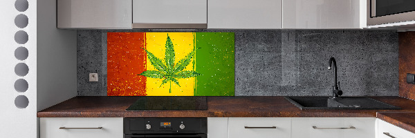 Dekoračný panel sklo Rasta vlajka