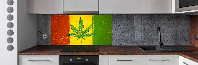 Dekoračný panel sklo Rasta vlajka