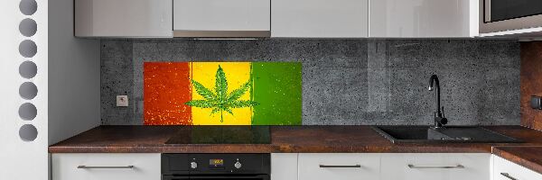 Dekoračný panel sklo Rasta vlajka