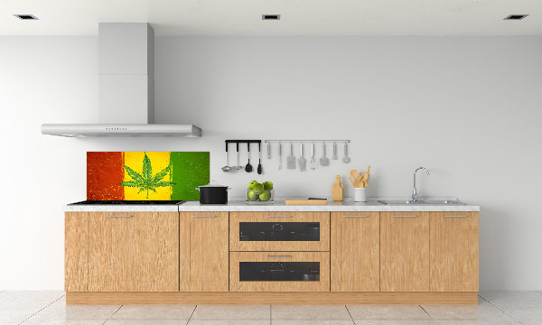 Dekoračný panel sklo Rasta vlajka