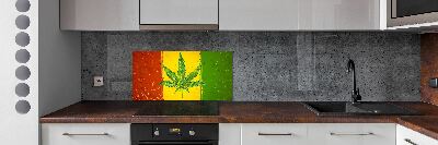 Dekoračný panel sklo Rasta vlajka