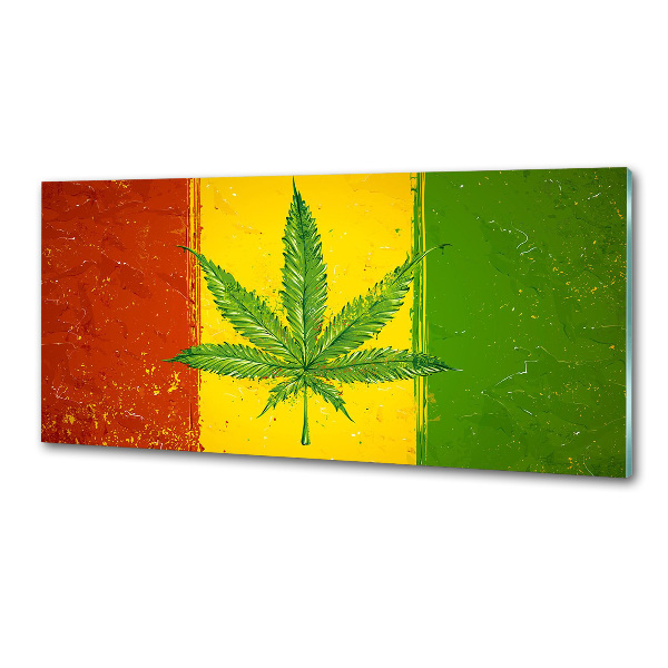 Dekoračný panel sklo Rasta vlajka