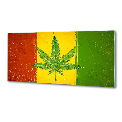Dekoračný panel sklo Rasta vlajka