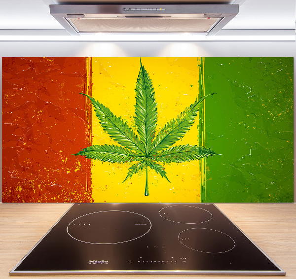 Dekoračný panel sklo Rasta vlajka