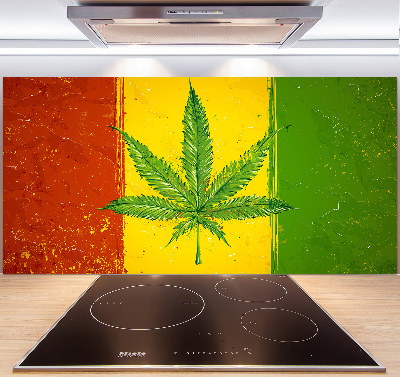 Dekoračný panel sklo Rasta vlajka