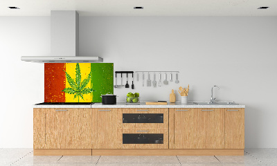 Dekoračný panel sklo Rasta vlajka