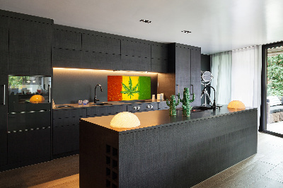 Dekoračný panel sklo Rasta vlajka