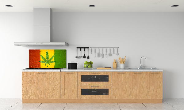 Dekoračný panel sklo Rasta vlajka