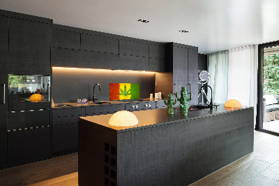 Dekoračný panel sklo Rasta vlajka
