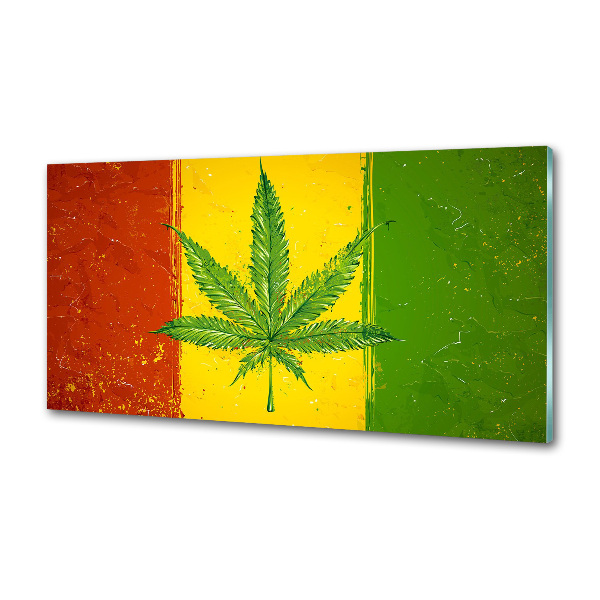 Dekoračný panel sklo Rasta vlajka