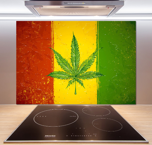 Dekoračný panel sklo Rasta vlajka