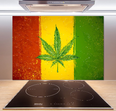 Dekoračný panel sklo Rasta vlajka