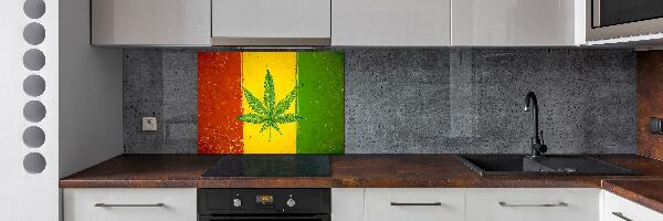 Dekoračný panel sklo Rasta vlajka