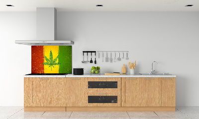 Dekoračný panel sklo Rasta vlajka