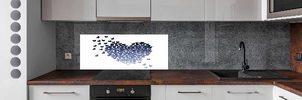 Panel do kuchyne Srdce z motýľov