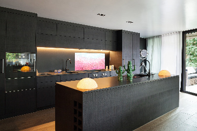 Dekoračný panel sklo Kvety višne