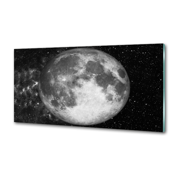 Sklenený panel do kuchyne Mesiac