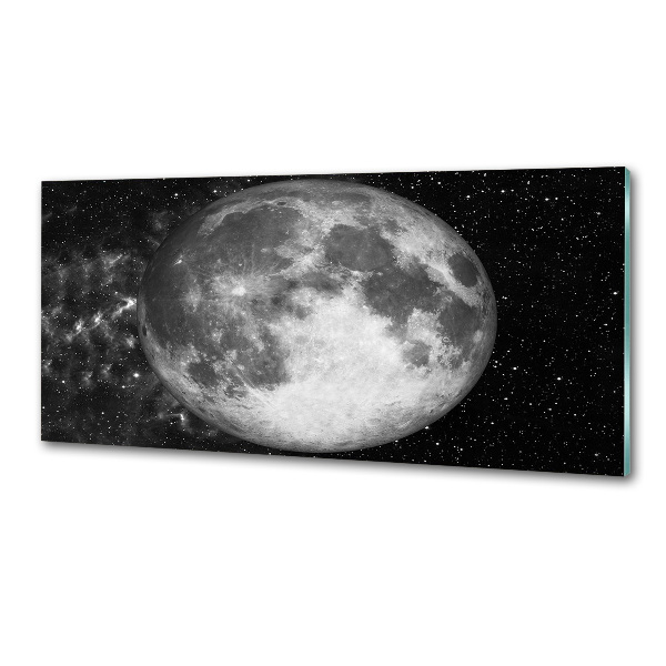 Sklenený panel do kuchyne Mesiac