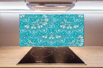 Sklenený panel do kuchynskej linky Ornamenty