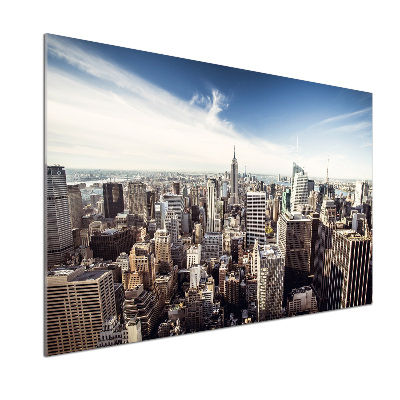 Sklenený panel do kuchynskej linky New York