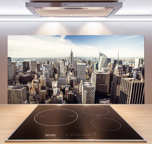 Sklenený panel do kuchynskej linky New York