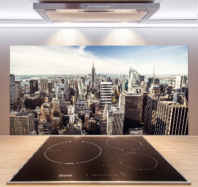 Sklenený panel do kuchynskej linky New York