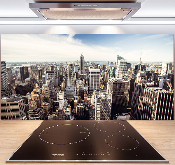 Sklenený panel do kuchynskej linky New York