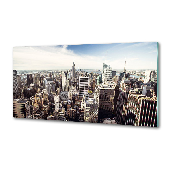 Sklenený panel do kuchynskej linky New York