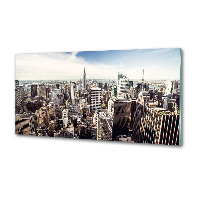 Sklenený panel do kuchynskej linky New York