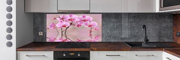 Panel do kuchyne Ružová orchidea