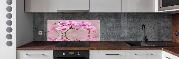 Panel do kuchyne Ružová orchidea