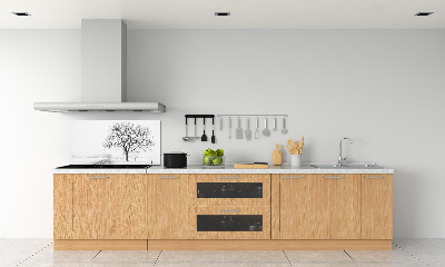 Dekoračný panel sklo Strom zima
