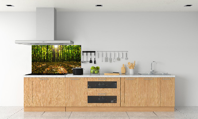 Panel tvrdené sklo do kuchyne Les