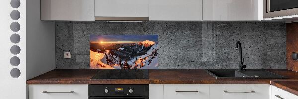Panel do kuchyne Zima v horách