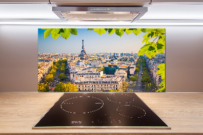 Sklenený panel do kuchyne Paríž