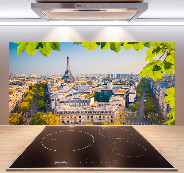 Sklenený panel do kuchyne Paríž