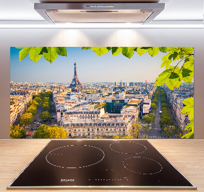 Sklenený panel do kuchyne Paríž
