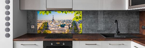 Sklenený panel do kuchyne Paríž