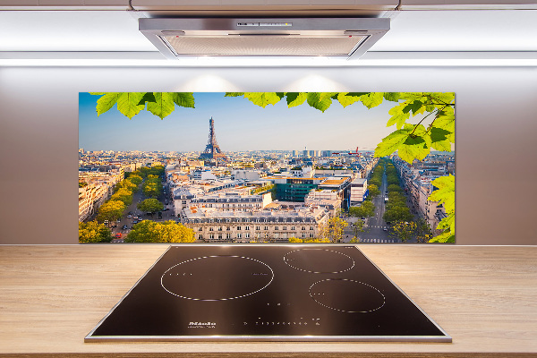 Sklenený panel do kuchyne Paríž