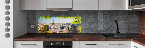 Sklenený panel do kuchyne Paríž