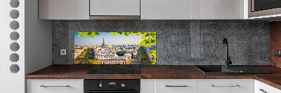 Sklenený panel do kuchyne Paríž