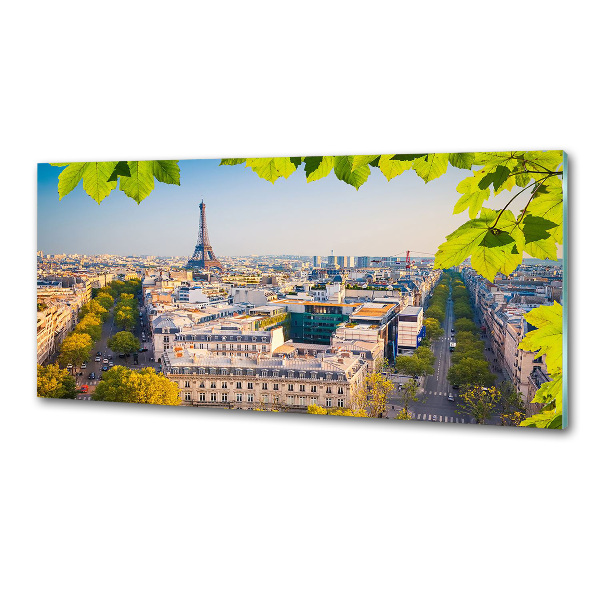 Sklenený panel do kuchyne Paríž