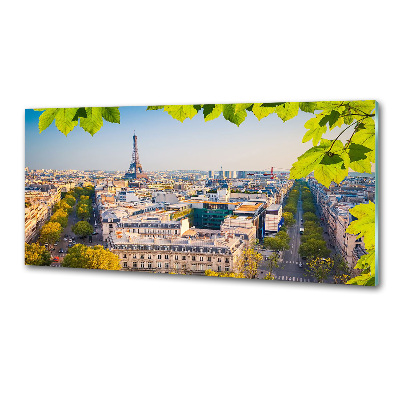 Sklenený panel do kuchyne Paríž