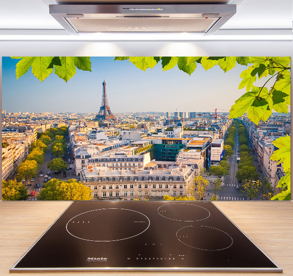 Sklenený panel do kuchyne Paríž