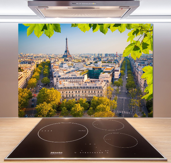 Sklenený panel do kuchyne Paríž