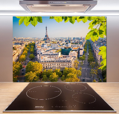 Sklenený panel do kuchyne Paríž