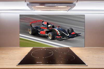 Sklenený panel do kuchynskej linky Formula 1