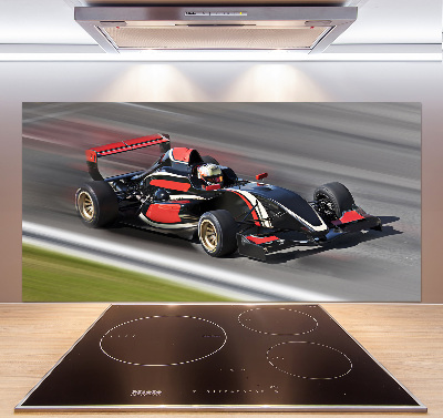 Sklenený panel do kuchynskej linky Formula 1