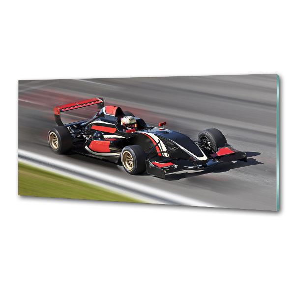 Sklenený panel do kuchynskej linky Formula 1